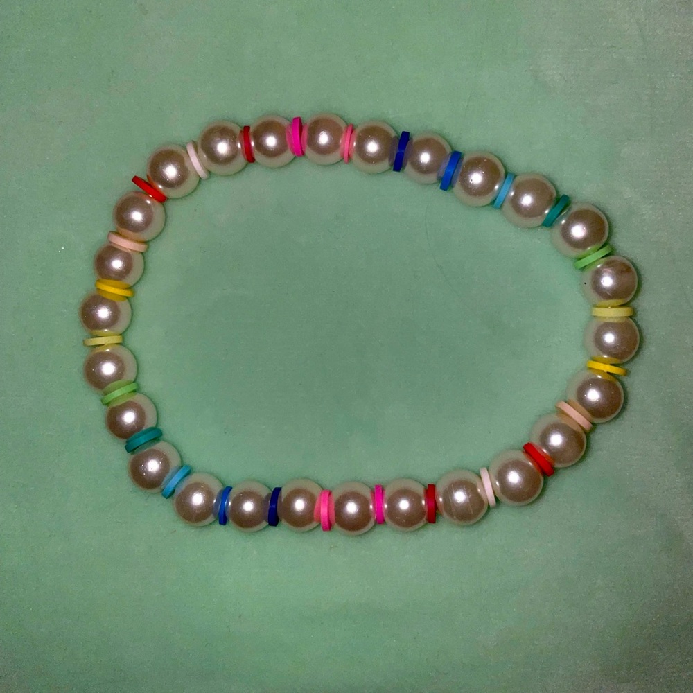Rainbow Pearl Anklet